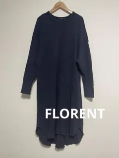 FLORENT コットン ワッフル ワンピース 切りっぱなしのサムネイル