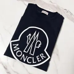 MONCLER ブラック ロゴTシャツ S 新品未使用