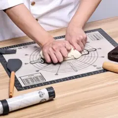 KitchenRaku クッキングマット パン作りシリコンマット 大きいサイズ