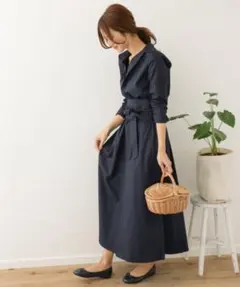 URBANRESEARCH DOORS サッシュベルト付きシャツワンピース