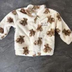 新品タグ付き　ジェラートピケ テディベア フリースジャケット　xxs