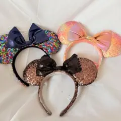 ディズニーリゾート　3点セット　ミニー　耳カチューシャ