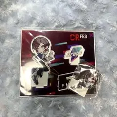 CRフェス アクリルスタンド アクリルキーホルダー アクキー うるか CRフェス うるか アクスタ アクキー ピンバッジ 4点セット