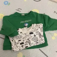 PEANUTS スヌーピー トレーナー 90cm・ロンTセット