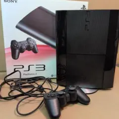 【PS3本体 250GB】外箱あり・コントローラー・縦置きスタンド・ケーブル付属