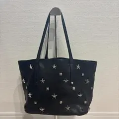 ジミーチュウ スタースタッズ トートバッグ サシャS 黒 レザーバッグ