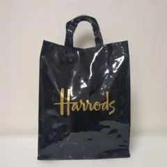 Harrods トートバッグ ブラック ゴールドロゴのサムネイル