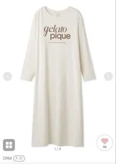 ⭐️最終値下げ⭐️gelato pique ロゴプリント ロングワンピース