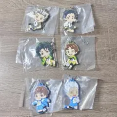 【ハイキュー!!】ストラップ 6点セット（木兎/赤葦/佐久早/古森/昼神/星海）