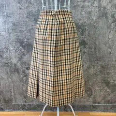 人気✨ダックス/DAKS【M相当】ミモレ丈スカート チェック柄 ウール混