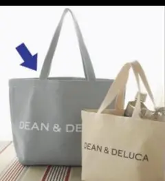 DEAN＆DELUCA♪人気 肩かけトートバッグ　Lサイズ　グレー