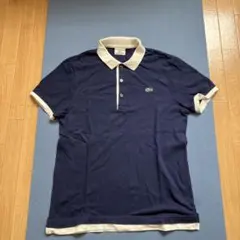 LACOSTE ポロシャツ 半袖 ネイビー ホワイト