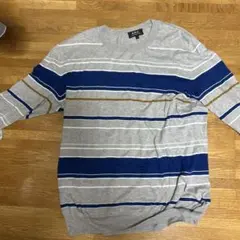 A.P.C. ボーダー柄 長袖ニット