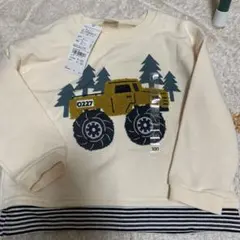 トラック刺繍 長袖トレーナー 100 アカチャンホンポ　モンスタートラック