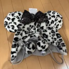ミニー シルバー ヒョウ柄 ファンキャップ 帽子 ディズニー