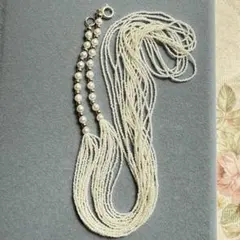 天然真珠10連 あこや 砂ケシ パール 585刻印 k14製 ネックレス