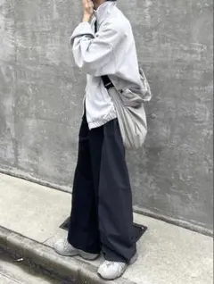 youll bi-color banding pants black