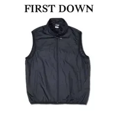 FIRST DOWN ナイロンベスト　Lサイズ