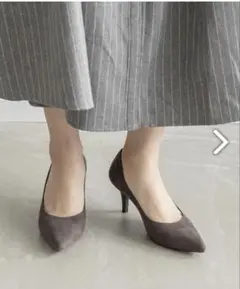 RANDA グレー ハイヒールパンプス 24.0