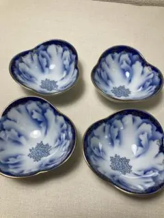 深川製磁「牡丹金ミル」　豆小鉢　4点のサムネイル