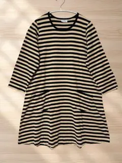 marimekkoタサライタ♡ボーダーワンピース⭐︎プルオーバーM相当