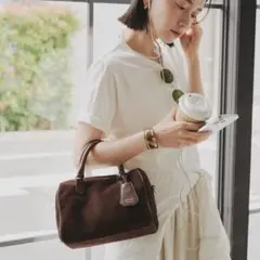 russet スエード2WAYミニボストンバッグ