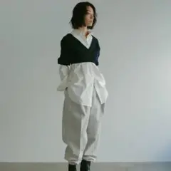 CHIEKO+ silk wool easy vest サイズ36 - メルカリ
