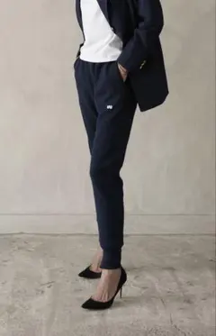 極美品】完売☆JENNE 日本製ストレッチ細見えパンツ ネイビー M - メルカリ