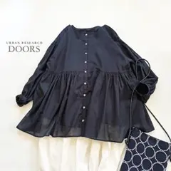 アーバンリサーチドアーズ コットン ボイル2WAY ブラウス シャツ ゆったり