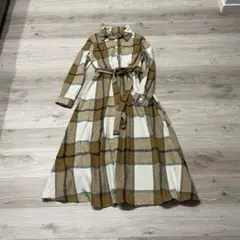 ネル生地ワンピース