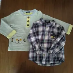 klädskaap 長袖シャツ　トレーナー　 2点セット サイズ100