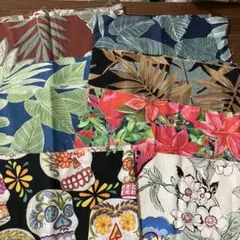 ハワイアン柄生地まとめ売り