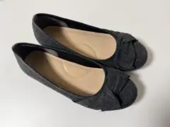 【新品・未使用】ターバンフラットパンプス 24.5cm／ACQUA CALDA