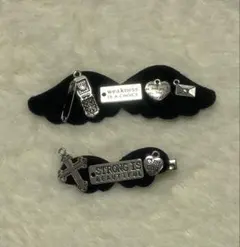 ハンドメイド　y2k ゴシック　ヘアピン2点セット　NO.528