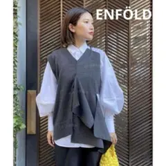 enof イナフ cotton 2way vest オリーブ - メルカリ