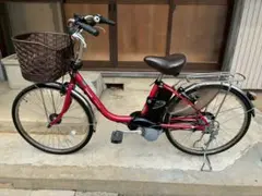 電動自転車　№8417 パナソニック ビビDX 24インチ レッド