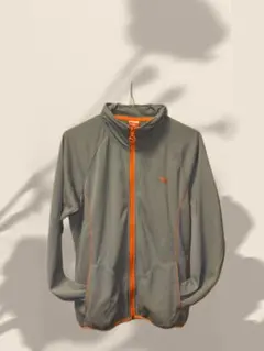 プーマ　PUMA　ハイネック　フルジップジャケット グレー/オレンジ