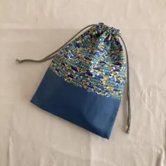 リバティ 巾着袋 S ハンドメイド Betsy ネオンリバティ - メルカリ