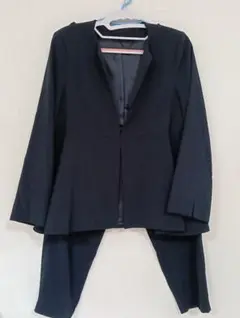 ネイビー テーラードジャケット スーツセット