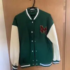 SHEIN グリーン ホワイト スタジャン