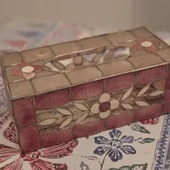 アジアン雑貨　貝殻　ティッシュボックス　ティッシュケース