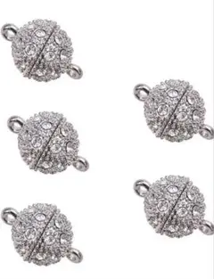 マグネット 磁気クラスプ 10個紐留め アクセサリーパーツ