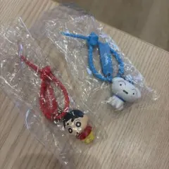 クレヨンしんちゃん しろ キーホルダー 2個セット