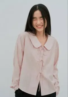 AMODEST modestmood Glossy Blouse ブラウス 韓国 - メルカリ
