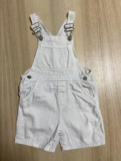 ZARA ホワイト デニム オーバーオール ベビー服