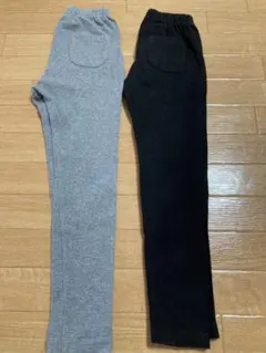 ユニクロ　レギンス　リブ素材　120cm 10分丈