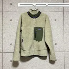 patagonia フリースジャケット S ベージュ・オリーブ