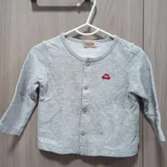 ミキハウス グレー カーディガン 70-80cm