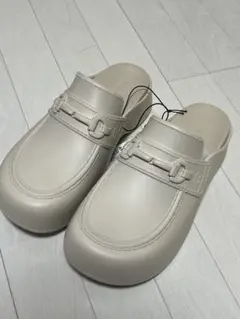 GU×rokh ローファークロッグサンダル 27.0cm ホワイト