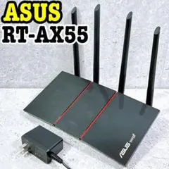 美品 ASUS RT-AX55 無線LANルーター 4本アンテナ WiFi6のサムネイル